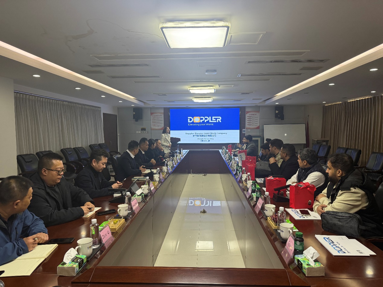 跨山越海 共话合作:沙特代表团到访多普勒电梯
